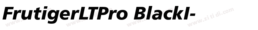 FrutigerLTPro BlackI字体转换
